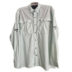 Southern Marsh Shirt Mens 2XL Field Tec Outdoor Performance Button Up Plaid Good